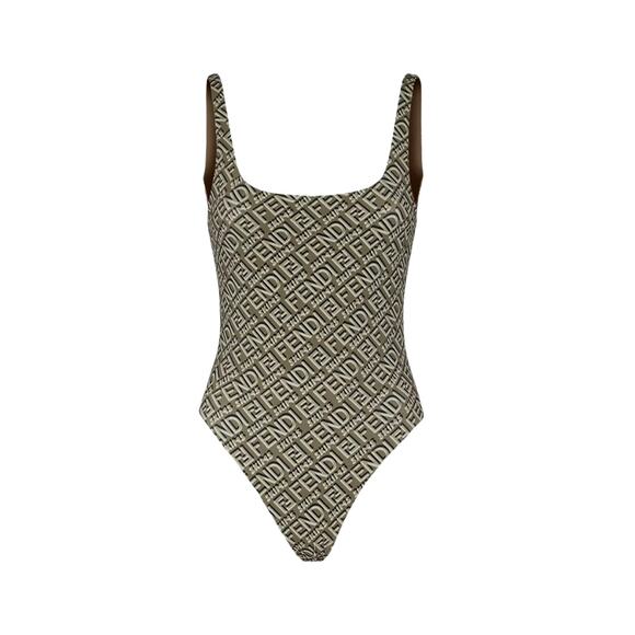 Fendi X Skims monogram One Piece Reversible Swimsuit XS - Picture 1 of 9